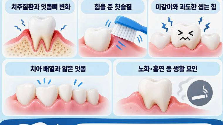 만덕연세비앤이치과의원 — 치아와 잇몸 건강 영향 요인 설명